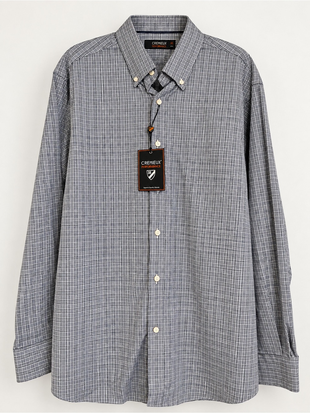 Daniel Cremieux Blue and Gray Plaid Button-Down Shirt